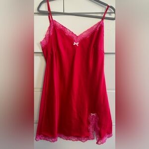 Red Victoria’s Secret Slip Dress